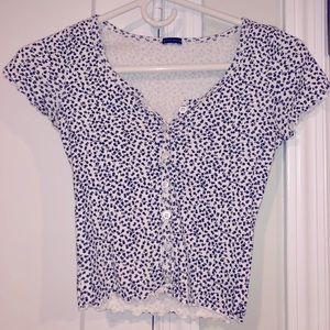 Brandy Melville Flower Crop Top